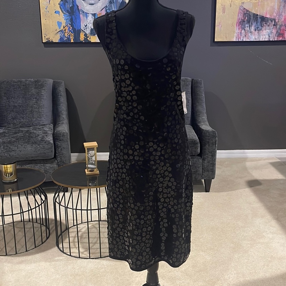 Black sequin dress